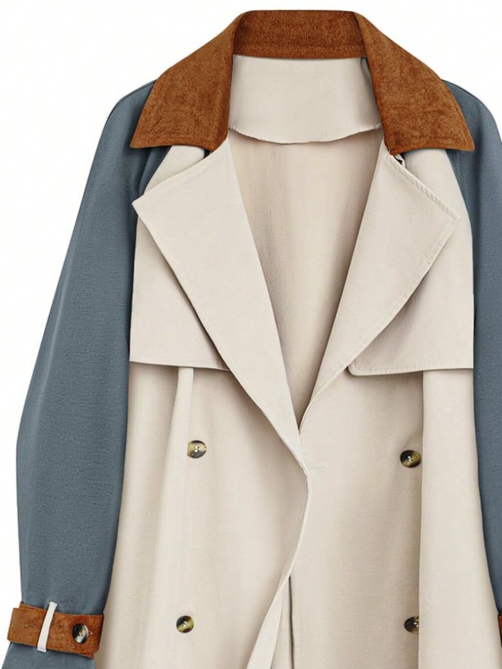 Multicolor Casual Women's Lapel Long Sleeve Regular Midi Wind Jacket